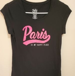❤ Justice short sleeve black shirt size 16